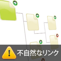 不自然なリンク