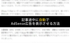 記事途中に自動でAdSenseを表示させる方法（WordPress）