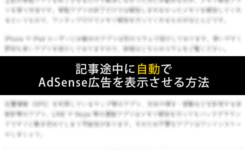 記事途中に自動でAdSenseを表示させる方法（WordPress）