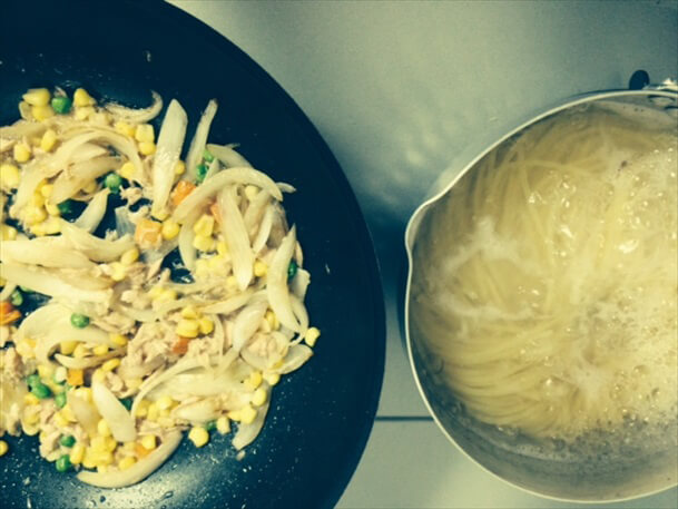 日持ちする材料で作る簡単&おいしいツナパスタ