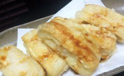 豆腐のお揚げ包み天ぷら