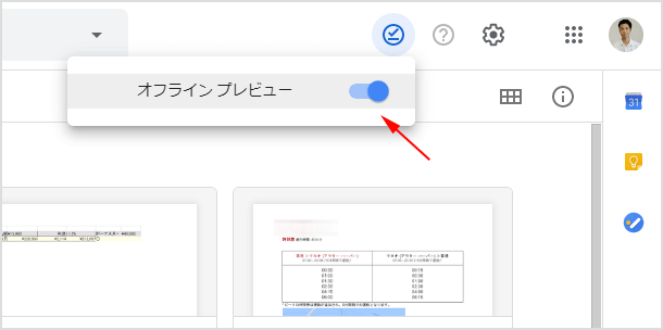 オフライン プレビュー