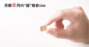 月額0円のsim