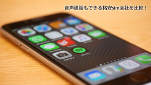 音声通話sim