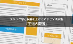 クリック率と収益を上げるアドセンス広告『王道の配置』