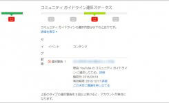 YouTubeコミュニティガイドライン違反