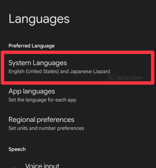 System Languages