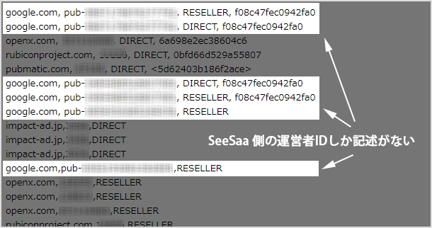 SeeSaaのads.txs