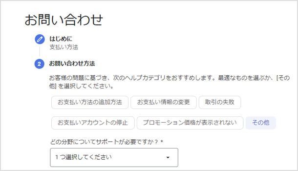 どのような内容について問い合わせ