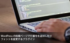 wordpressの投稿ページで行番号を追加したりフォントを変更するプラグイン