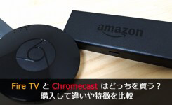 Fire TVとChromecastはどっちを買う？購入して違いや特徴を比較