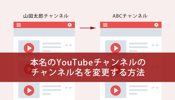 Youtube チャンネル 名前 変更