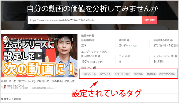 他人のyoutube動画のタグを調べて露出アップに活用する方法 イズクル