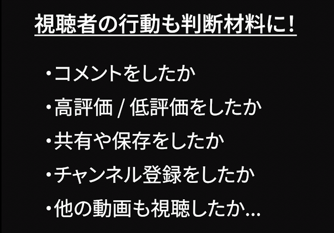 動画視聴後のエンゲージメント