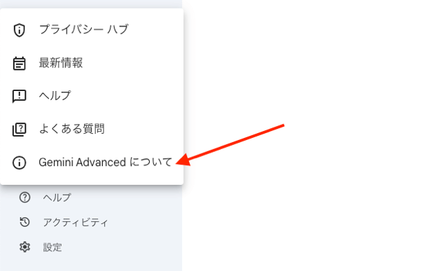 Gemini Advanced  について