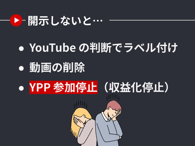 YouTube によるペナルティ