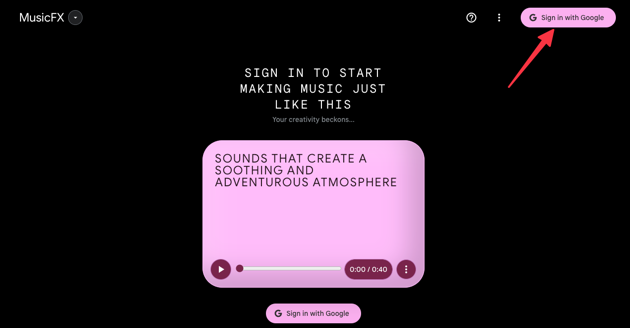Sign in with Google