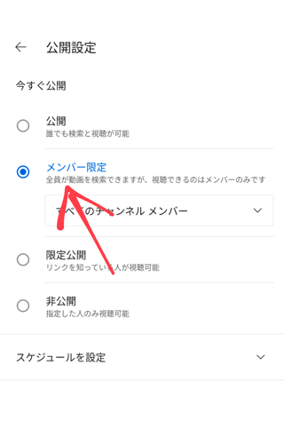  YouTube ショート動画でもメンバー限定公開