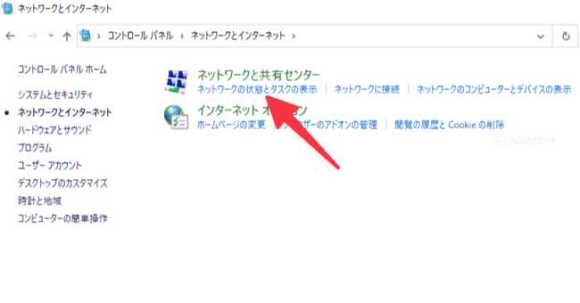 ネットワークの状態とタスクの表示