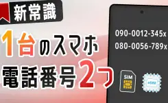 1台のスマホに2つの電話番号が使える【デュアルSIM完全ガイド】
