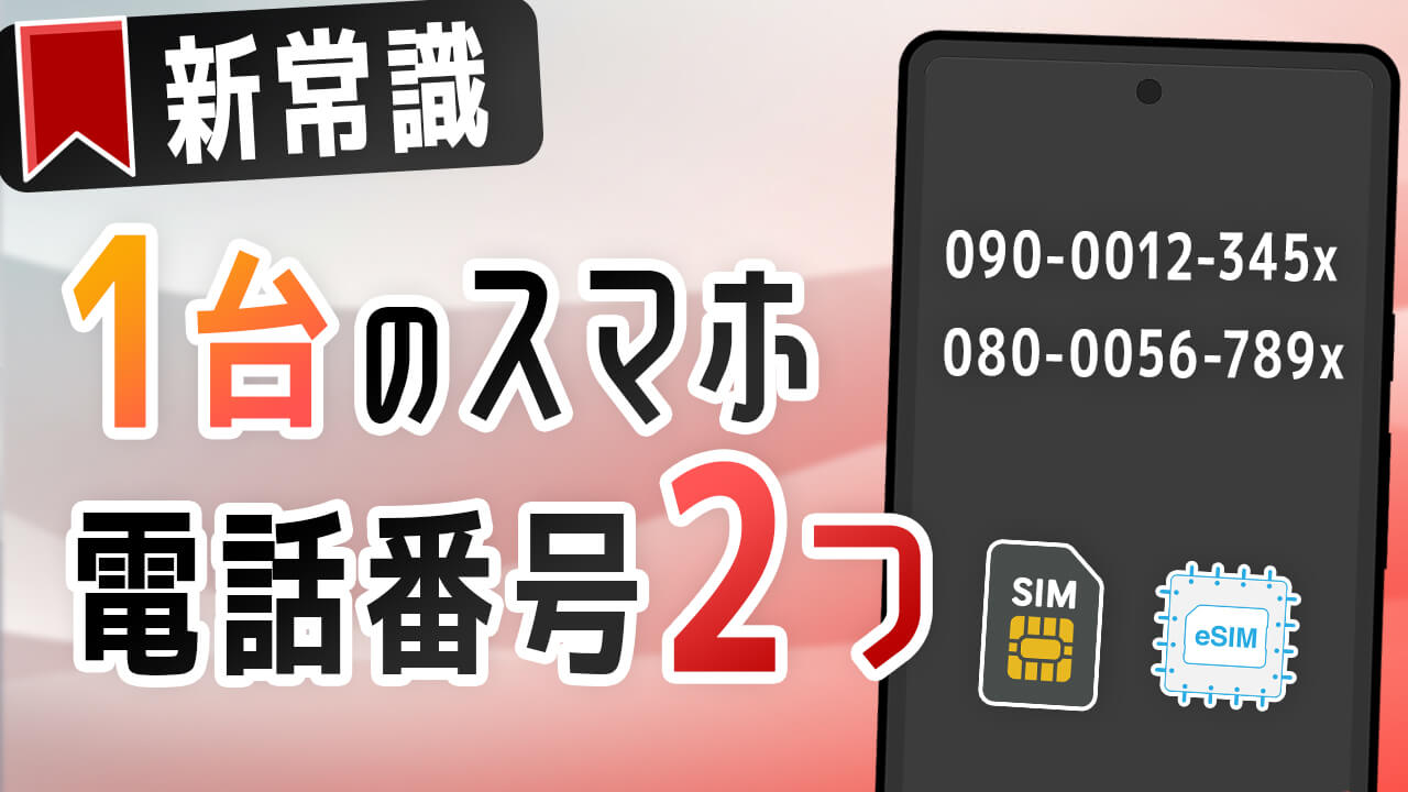 1台のスマホに2つの電話番号が使える【デュアルSIM完全ガイド】