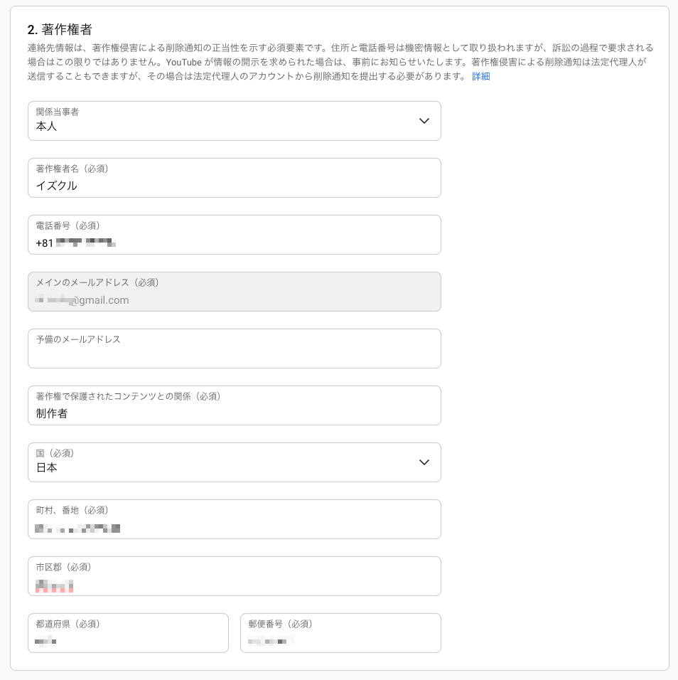 著作権所有者