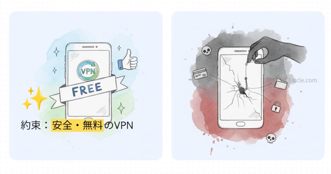 偽 VPN アプリ