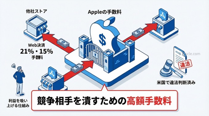 競争相手を潰すための高額手数料