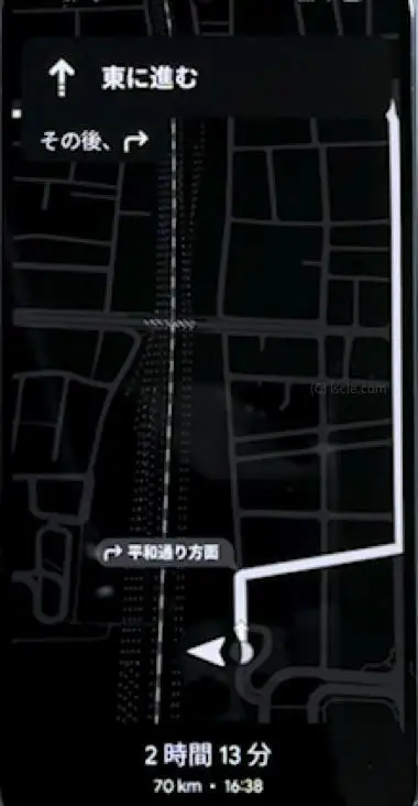 Google-マップ省電力モード