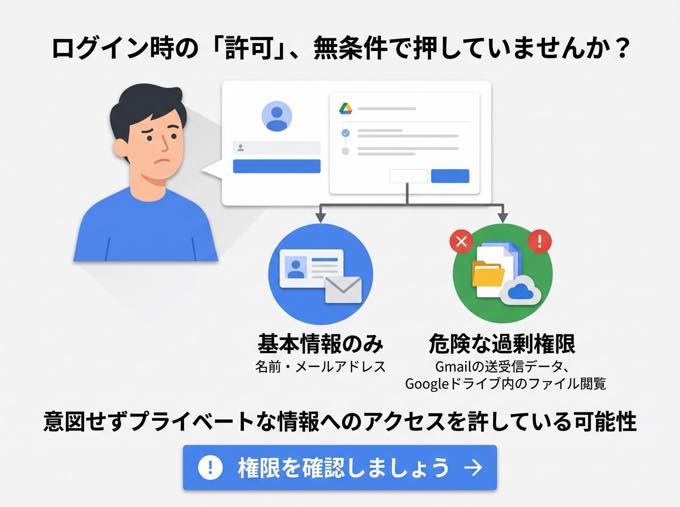 権限の確認不足によるデータアクセスのリスク
